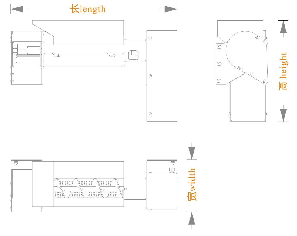 434蛋殼破碎機(jī)(長寬高)尺寸圖