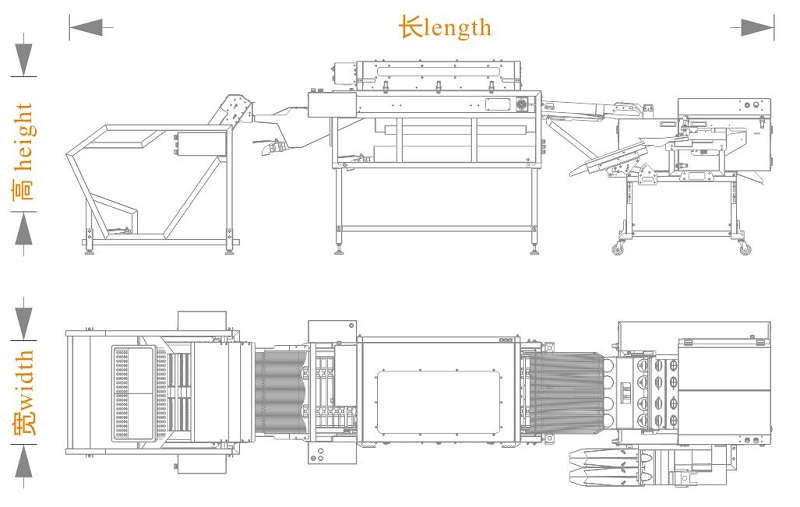 上蛋+洗蛋+四排敲蛋機組合生產(chǎn)線